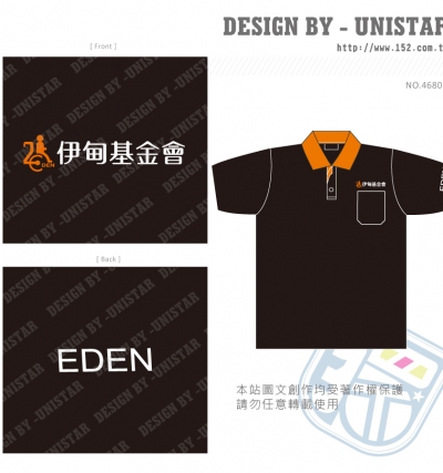 門襟,POLO,黑,基金會,LOGO